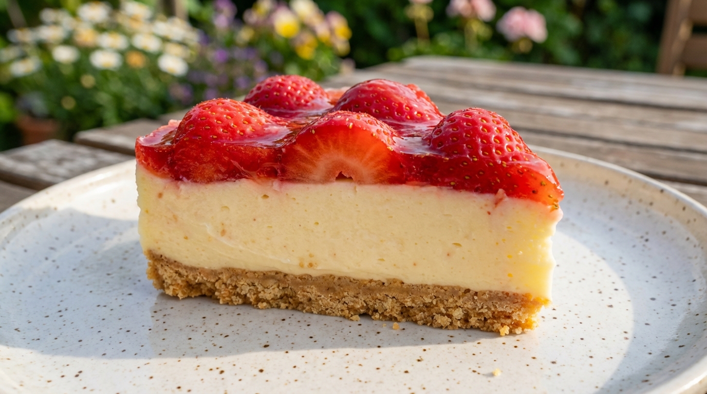 leckerer erdbeer-schokokuchen aus dem kühlschrank, ganz ohne backen, mit knusprigem keksboden – einfach zuzubereiten und perfekt für heiße tage.