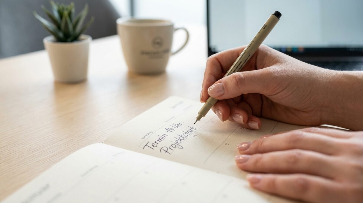 menschen, die einen papierkalender verwenden, zeigen häufig persönlichkeitsmerkmale wie organisation, zuverlässigkeit und achtsamkeit, die bei jüngeren generationen seltener ausgeprägt sind.