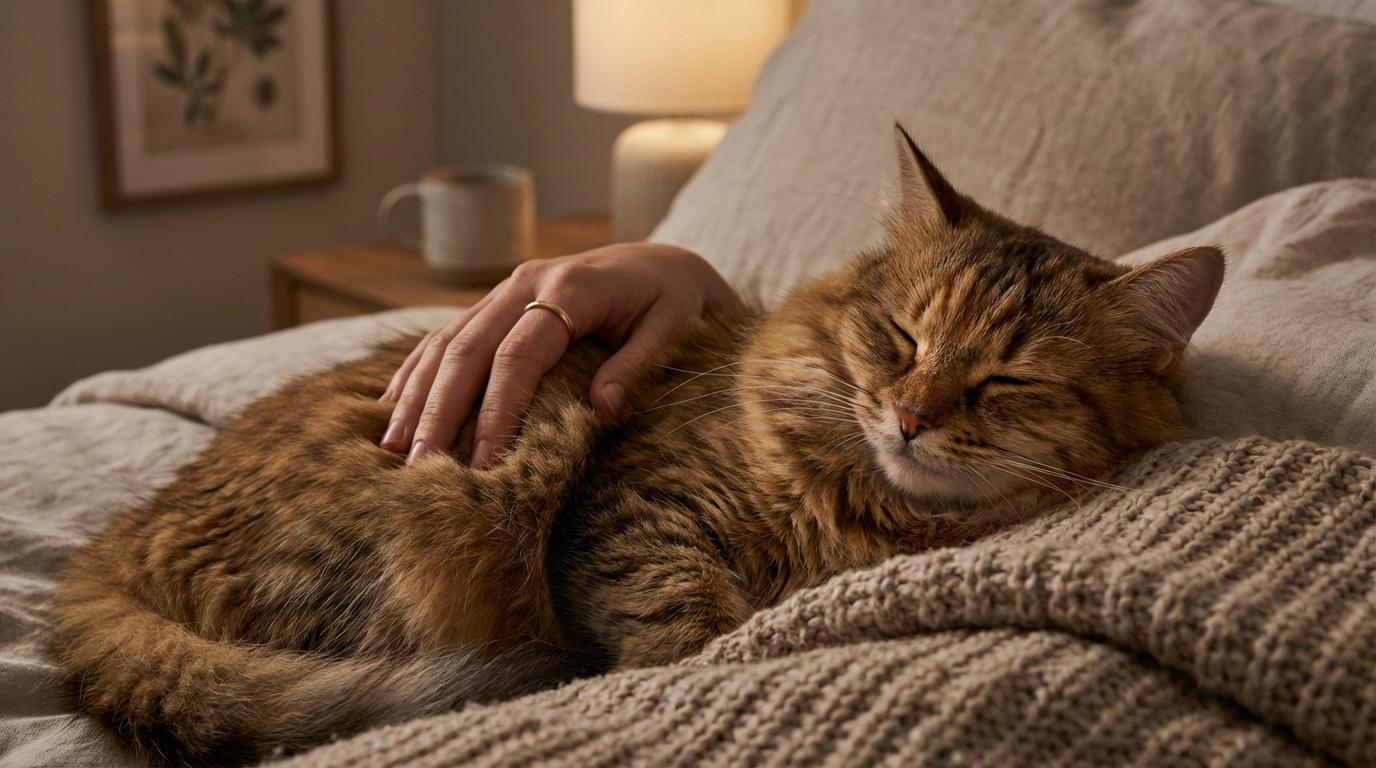 wenn eine katze sich entscheidet, auf dir zu schlafen, steckt mehr dahinter als nur wärme – entdecke die tiefere bedeutung dieses besonderen verhaltens.